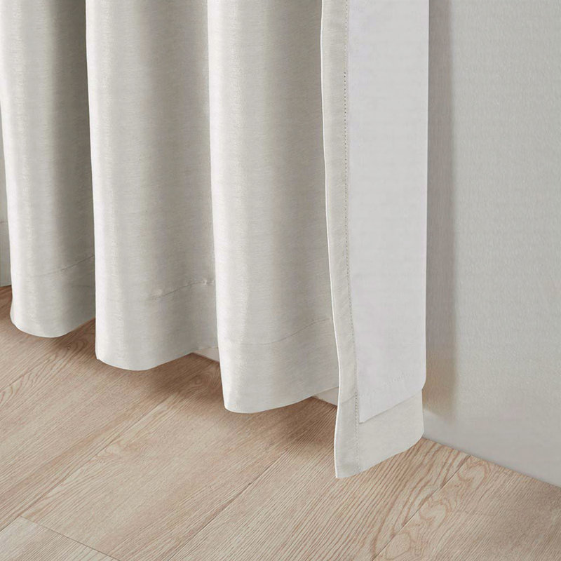 Twist Tab Total Blackout Window Curtain Panel 50" Blackout, White, 50" W x 95" L