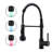 LED Commercial Kitchen Faucet with Pull Down Sprayer, Single Handle for Easy Control and Enhanced Visibility