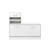 Robust Living Cabinet With Shoe Cabinet, Hang Shelf, Mirror And Extensive Storage Room Spacious In Matte White Finish