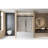 Frameless Single Sliding Shower Door 56-60 "W X 60" H, 1/4 "(6 Mm) Clear Tempered Glass, Explosion Proof Film, Stainless Steel Handle,Square Tube Track