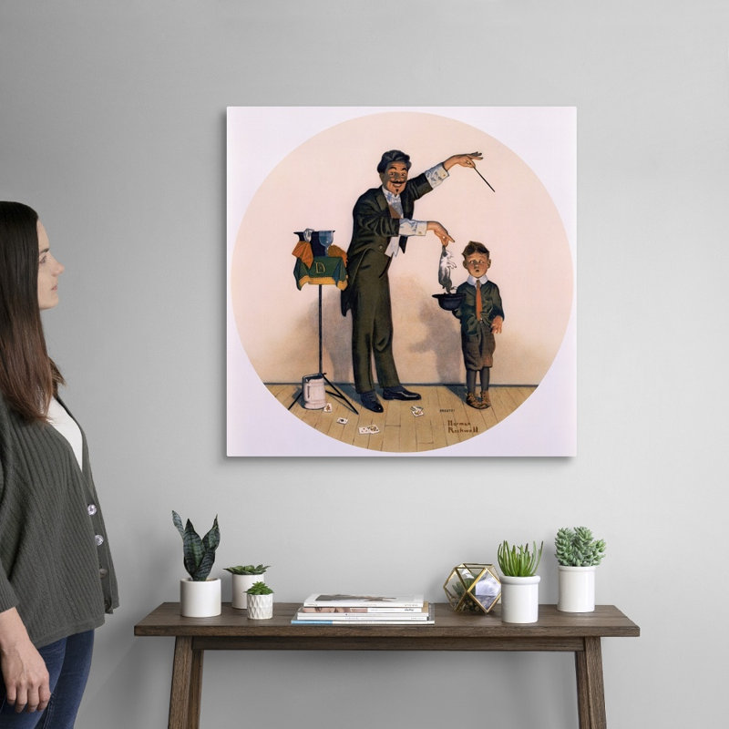 Art mural sur toile Le magicien, Toile tendue, H 30 po x l 30 po x P 1,25 po