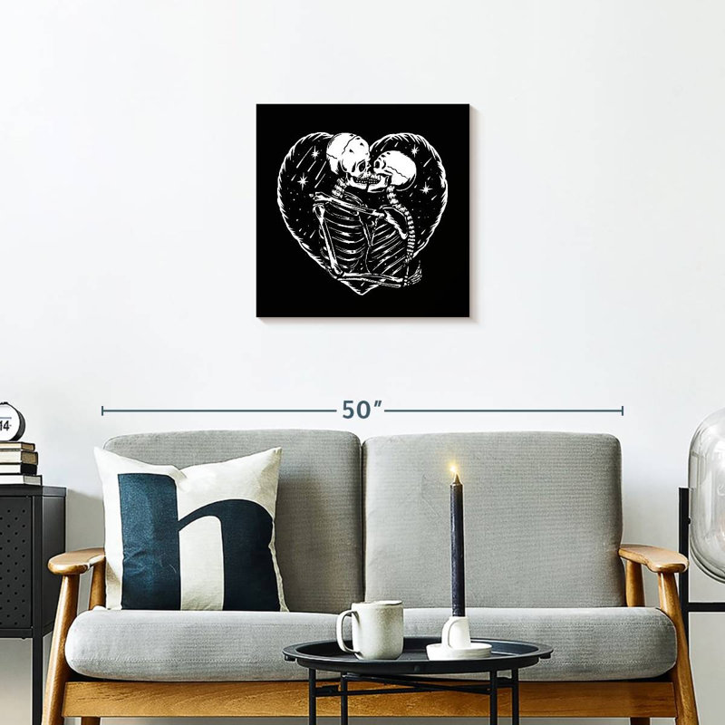 Hitzel Skeleton Romance, 20" H x 20" W