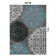 Padowski Floral Gray/Blue/Black Area Rug