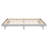 Grey Queen Bed With Modern Floating Platform - Enhanced Durability And Stability Color Stable Plywood Construction