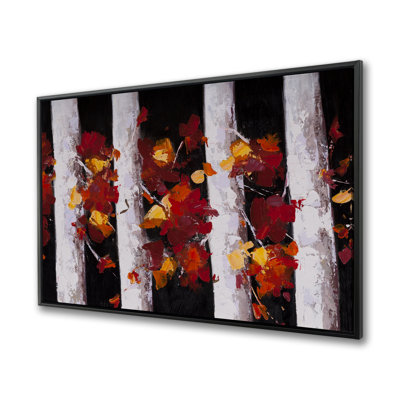 Art sur toile, "Trees and Fall Leaves"
