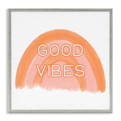 «Orange Good Vibes», estampe numérique encadrée par Amber Clarkson