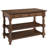 Wood Kitchen Island 2 Drawers 2 Shelf White Distressed | -1520375294