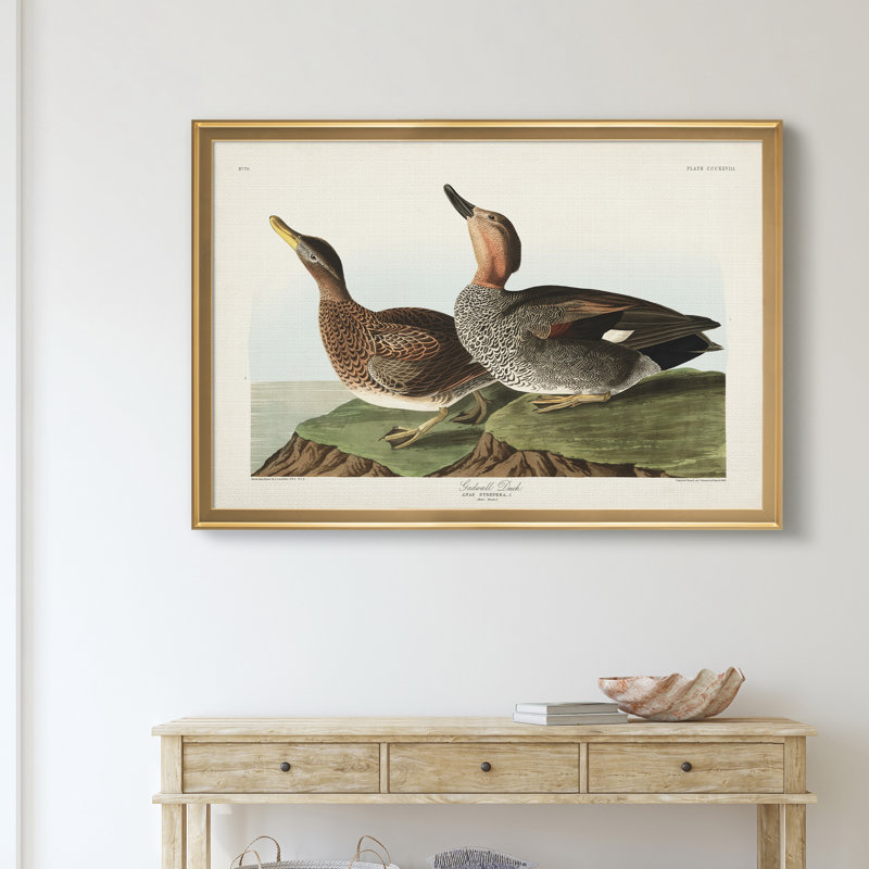 Galdwell Duck - reproduction de cadre photo sur toile, Doré, H 30,5 po x l 42,5 po x P 1,5 po