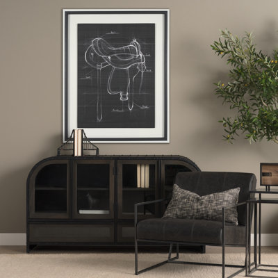 Reproduction d'art encadrée texturée