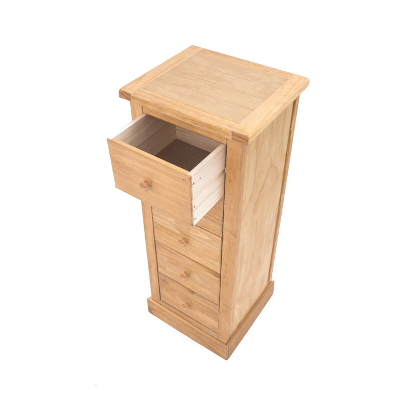 5 Drawer 45cm W Lingerie Chest, Waxed