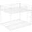 White Metal Bunk Bed For Bedroom - Safe And Stylish Sleeping Option Full Over Bed, Practical Families-1486884348-1486884350