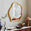 Nikitc Arch Retro Victorian Gold Accent Wall Mirror
