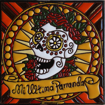 TalaMex My Last Hangover. Carreau d'argile Day-Of-The-Dead