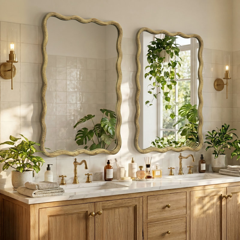 Miroir Chepachet, 36 po x 24 po, Brossé