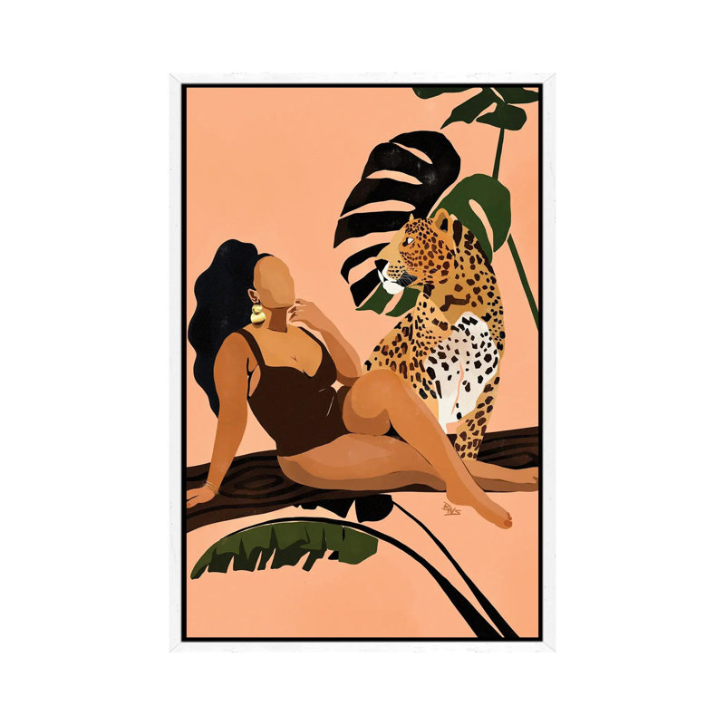 Tika by Bria Nicole - Print on Canvas, White Framed Canvas, 101.6 cm H x 66.04 cm W