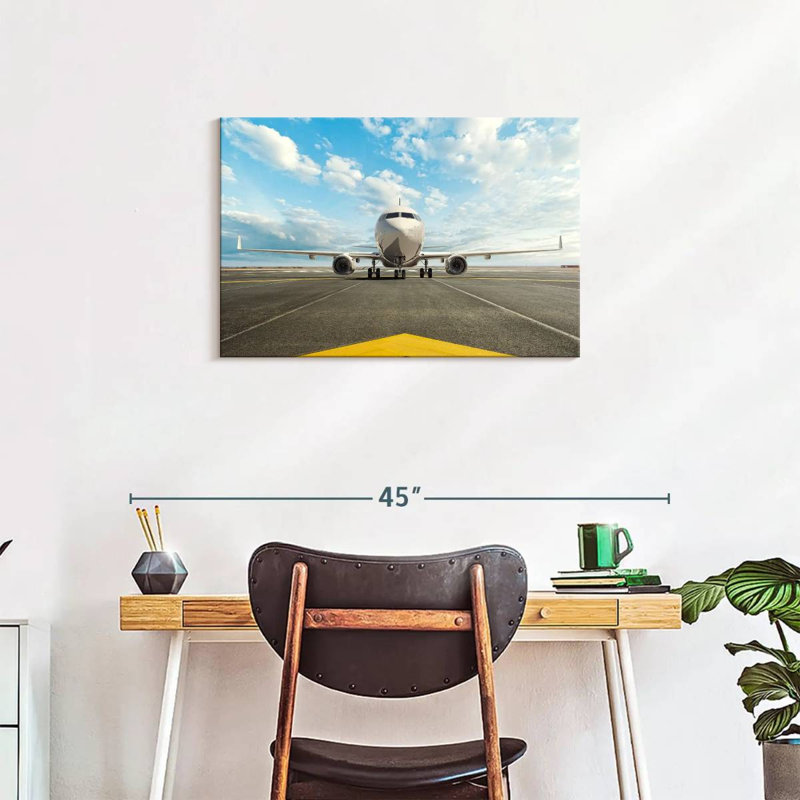 Mehar avion en veille, H 20 po x l 30 po