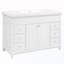Rangement de salle de bain avec lavabo double et 6 tiroirs
