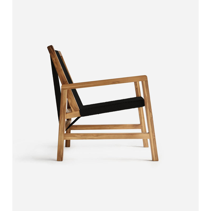 Fauteuil Nicoya, Naturel / cordon traditionnel noir