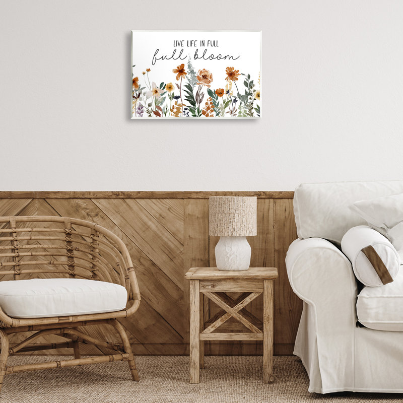 Art mural pleine floraison par JJ Design House LLC, H 13 po x l 19 po