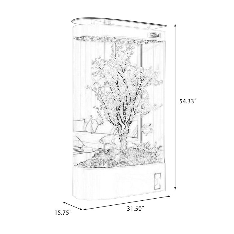 Aquarium 60-76 gallons, 31.5, Black