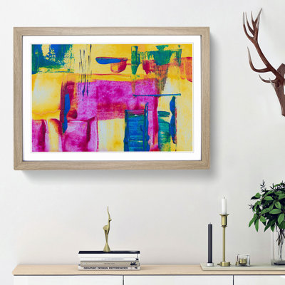 Abstract Art Painting Vol.155 by S.Johnson - Framed Print