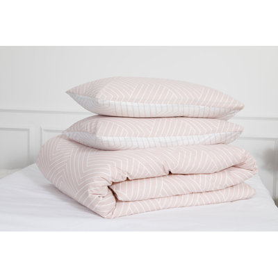 152 Thread Count Geometric Cotton Pillow Case