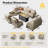 Tommy Wicker 9-person Modular Outdoor Sectional Seating Group With Swivel Chairs And Cushions, Patio Conversation Set With Fire Pit Table-894509978