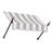 Awntech New Orleans Acrylic Fabric Fixed Awning with Iron Spear Arms-111655852-111655866
