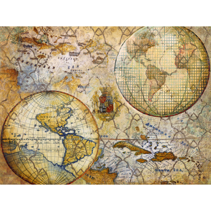 " World Map ", 12" H x 16" W