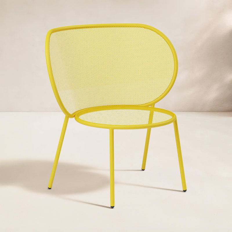 Chaise de patio Abberton, Jaune citron