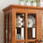 Exquisite Display Cabinet With Glass Doors And Adjustable Shelves, Ideal For Showcasing Collectibles In Home Or Office Settings-1071271795