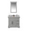 Ensemble de meuble-lavabo simple 35,4 "avec miroir Chaniyah-1300896502