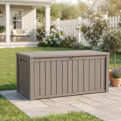 260 Gallon Weather Resistant Resin Deck Box