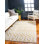 Corando Geometric White/Gold Area Rug