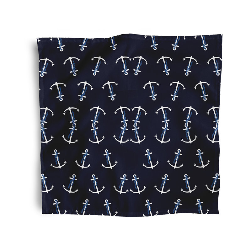 Harp Polyester Square Napkin, Navy