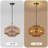 Caytlen 6-Light Dimmable Hand-Woven Drum Chandelier