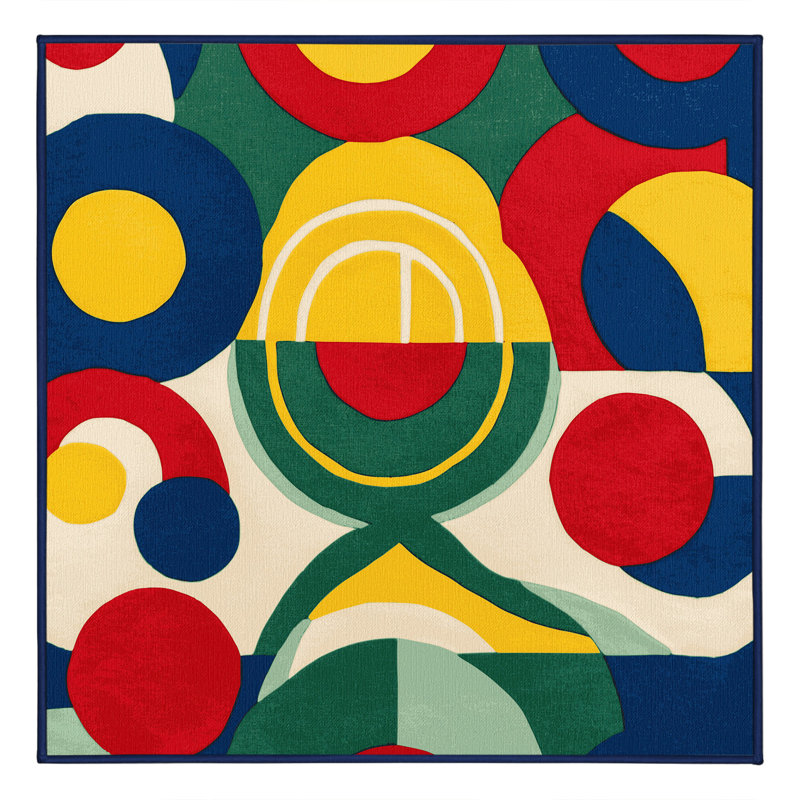 Zippy Dash Rug, Square 6'