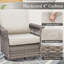 Chaise berçante d'extérieur pivotante