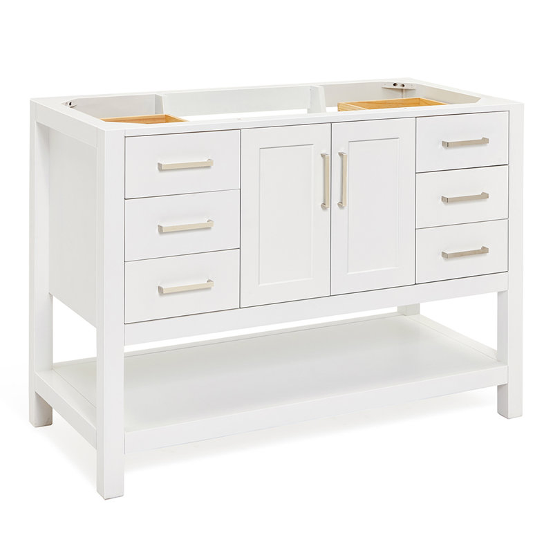 48'' W Single Bathroom Vanity Base, White