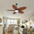 52/62" Tropical Palm Leaf Dimmable Ceiling Fans 5-blade With Lights And Remote-245146264-265682038