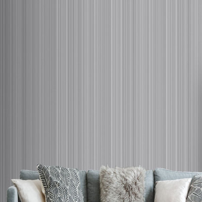 Boutique Metallic Striped Wallpaper