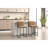 Counter Height Bar Stools Set Of 2, Upholstered Linen Bar Chairs, Metal Footrest And Frame For Kitchen,Dining Room-1697695521