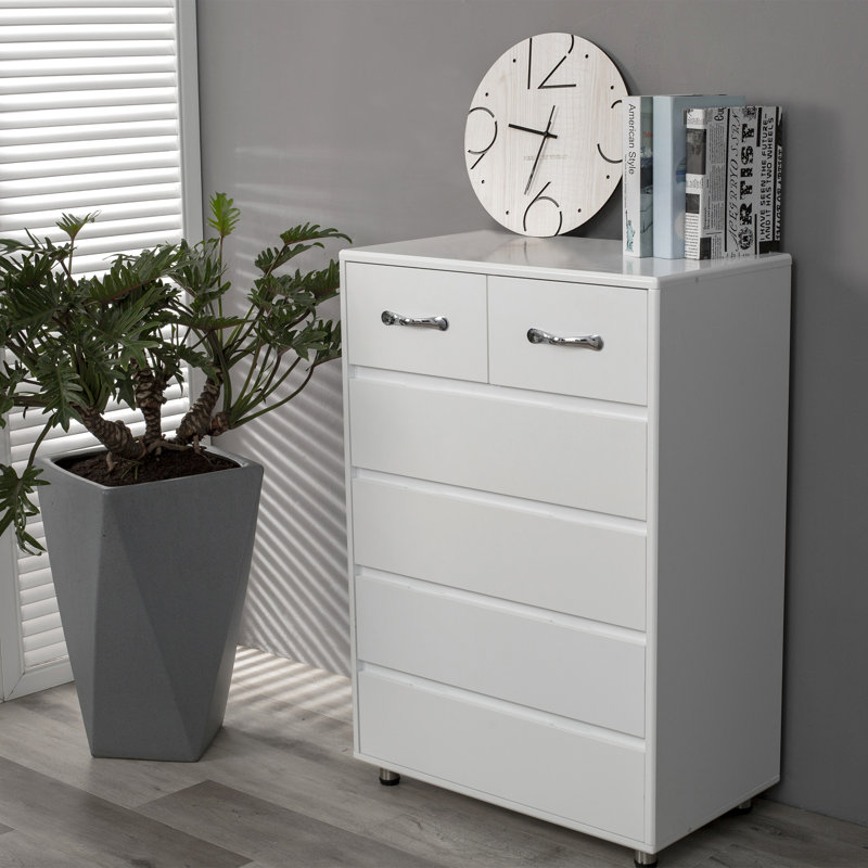 27.55'' Wide 4 - Drawer Storage Cabinet, White