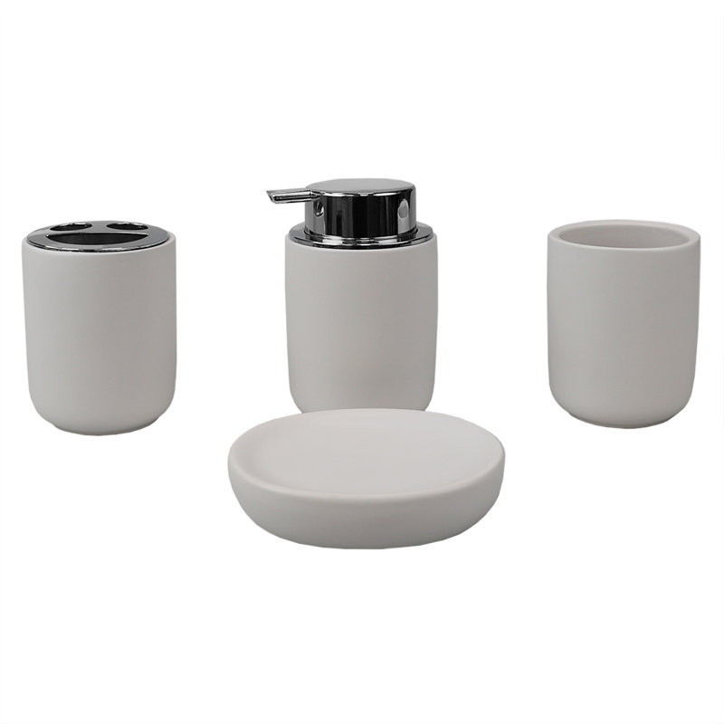 Ensemble d'accessoires de salle de bain 4 pièces Rothesay, Blanc