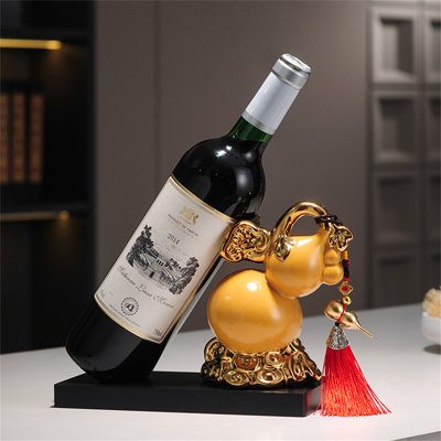 Darcas Tabletop Wine Bottle Rack Yellow