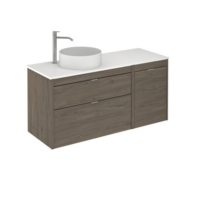 Amarantha 49'' Single Bathroom Vanity with Solid Surface Top