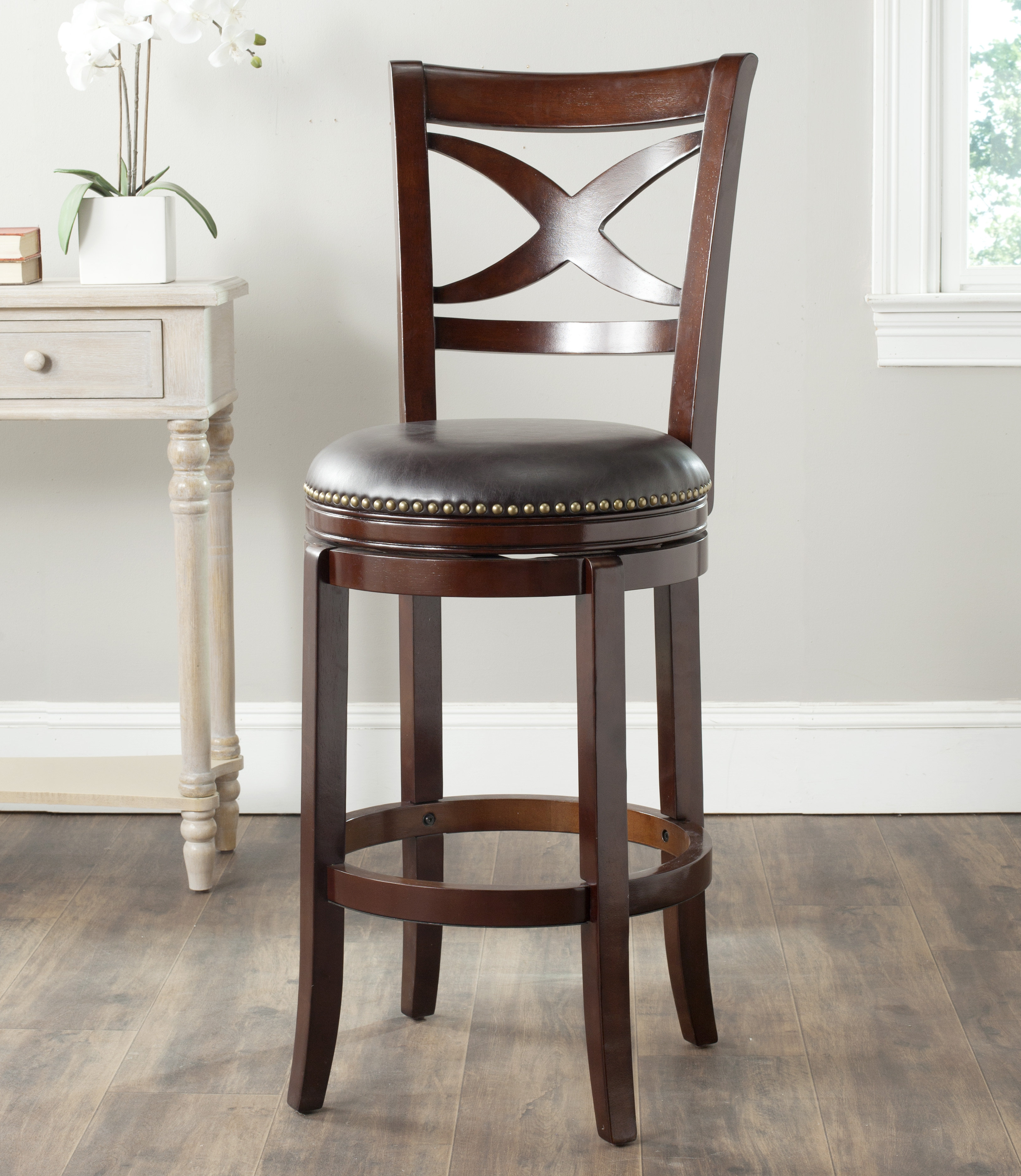 Brockway swivel store bar stool