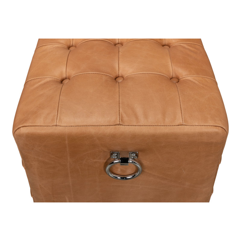 Beam Leather Bench