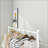 Garment Rack, Industrial Vintage Metal Clothing Rack with Shoe Storage | White | Bedroom-2086319935