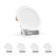 Luminaire encastré rond 6 "à DEL 12W à intensité variable avec boîte de jonction, 120V, sélectionnable